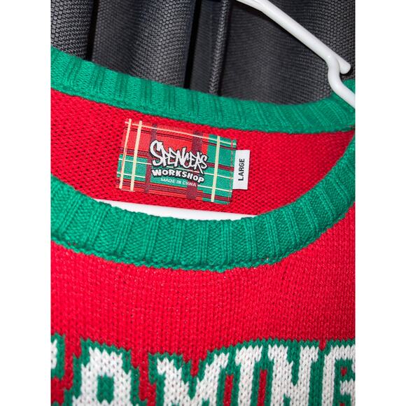 Ugly Christmas Sweater Xmas Size Large Spencer’s The Office Dwight - Picture 2 of 3